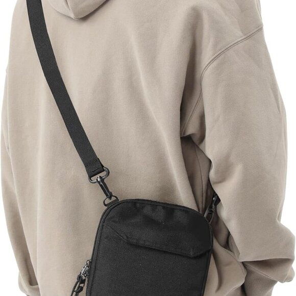 Mini Crossbody Bag Shoulder Bag for Men, Small Messenger Satchel Bag for Women - Picture 1 of 9